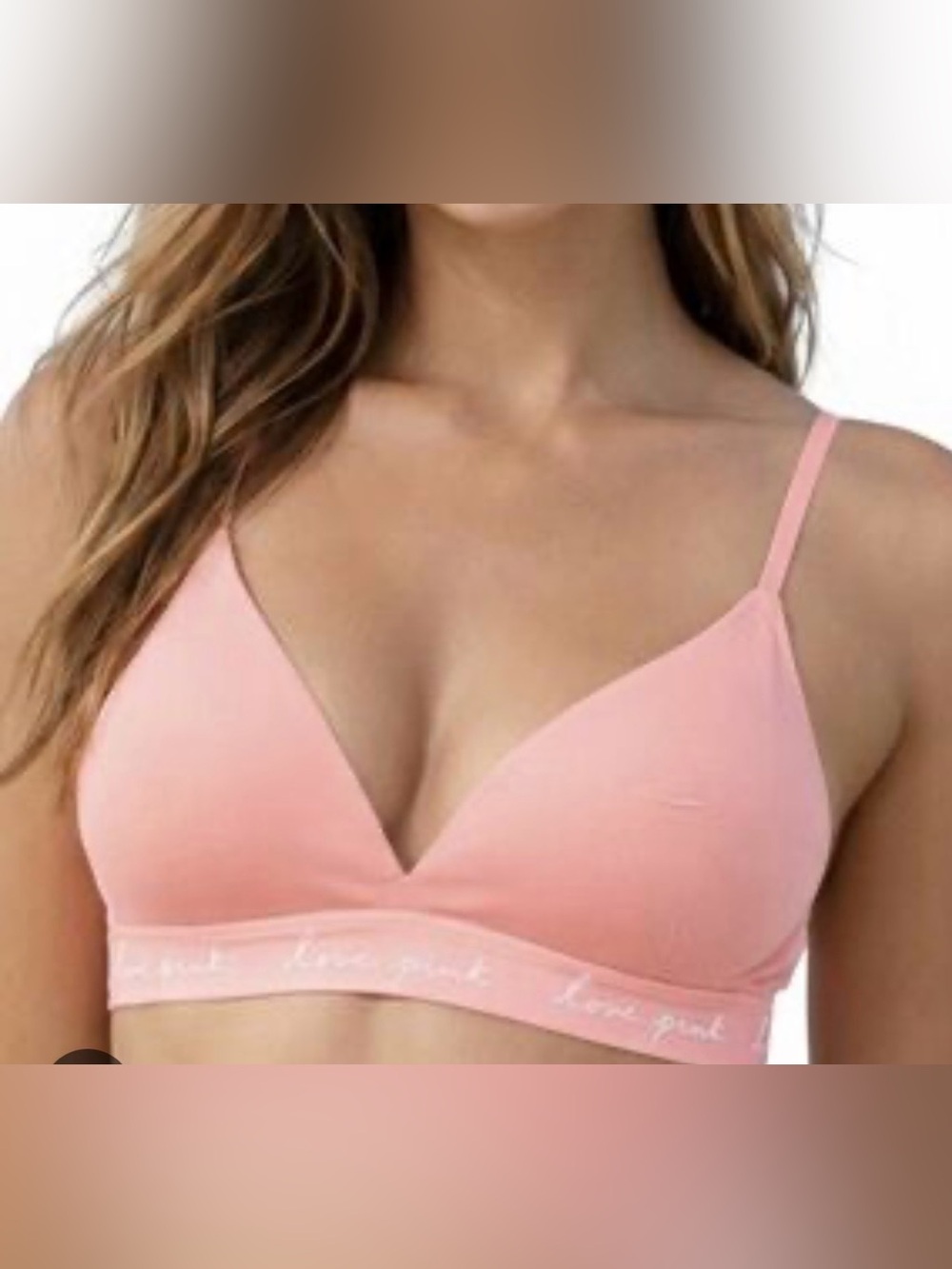 Pink  Victoria secret Wireless Bralette - Soft Everyday Comfort love pink